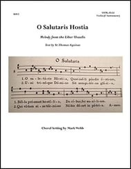 O Salutaris Hostia SATB choral sheet music cover Thumbnail